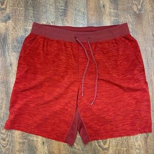 Lululemon T.H.E. Shorts Men’s XXL Red 9” Inseam Lined